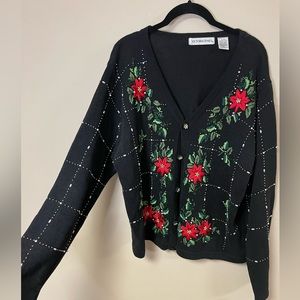 Vintage Embroidered Holiday Sweater